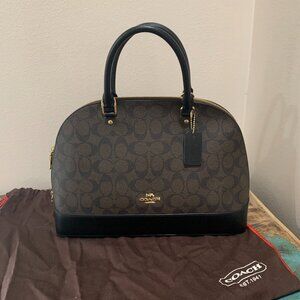 NWT Coach Sierra Satchel In Signature Canvas